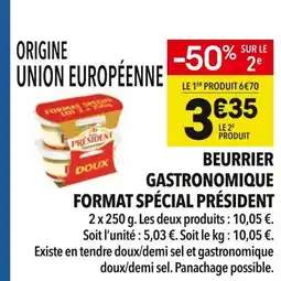 Supeco PRÉSIDENT Beurrier gastronomique format spécial offre