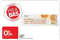 Carrefour Market Cookies SIMPL offre