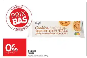 Carrefour Market Cookies SIMPL offre