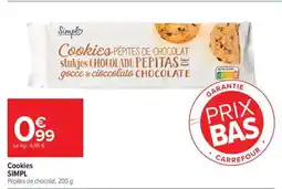 Carrefour Cookies SIMPL offre