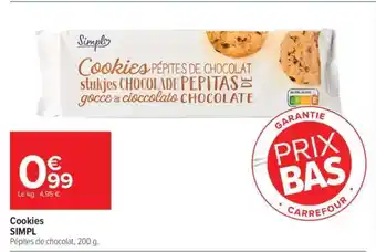 Carrefour Cookies SIMPL offre