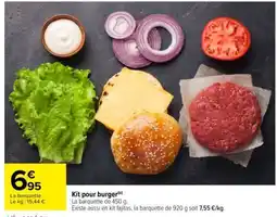 Carrefour Kit pour burger offre