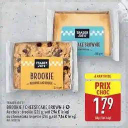 ALDI BROOKIE / CHEESECAKE BROWNIE offre