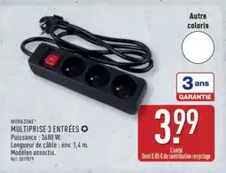 ALDI MULTIPRISE 3 ENTRÉES offre