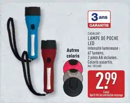 ALDI LAMPE DE POCHE LED offre
