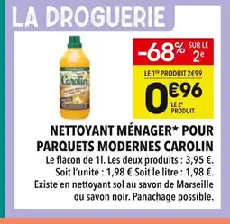 Supeco CAROLIN Nettoyant ménager* pour parquets modernes offre