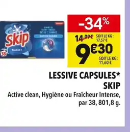 Supeco SKIP Lessive capsules offre
