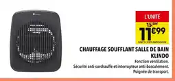 Supeco KLINDO Chauffage soufflant salle de bain offre