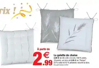 Bazarland La galette de chaise offre