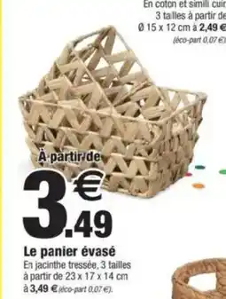 Bazarland Le panier évasé offre