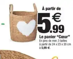 Bazarland Le panier Cœur offre