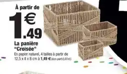 Bazarland La panière Croisée offre