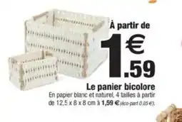 Bazarland Le panier bicolore offre