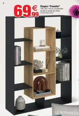 Bazarland Étagère Paulette offre