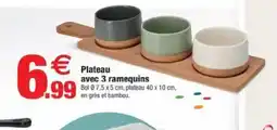 Bazarland Plateau avec 3 ramequins offre