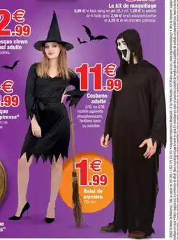 Bazarland Costume adulte offre
