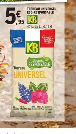 E.Leclerc Jardi KB Terreau universel eco-responsable offre