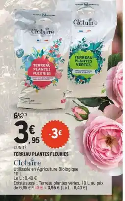 E.Leclerc Jardi Terreau plantes fleuries offre
