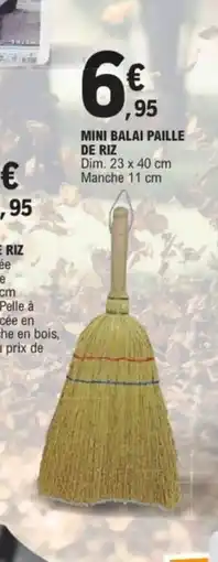 E.Leclerc Jardi Mini balai paille offre