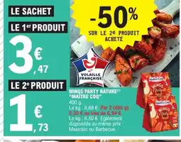 E.Leclerc Express MAÎTRE COQ Wings party nature offre