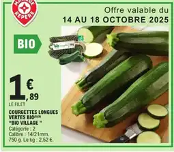 E.Leclerc Express Courgettes longues vertes bio offre