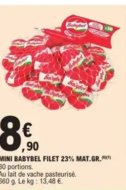 E.Leclerc Express MINI BABYBEL filet 23% mat.gr. offre