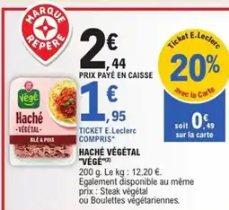 E.Leclerc Express VÉGÉ Haché végétal offre