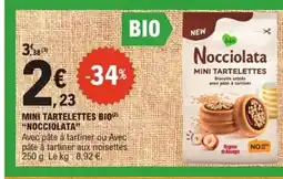 E.Leclerc Express NOCCIOLATA Mini tartelettes bio offre
