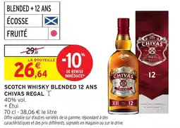 Intermarché Scotch whisky blended 12 ans chivas regal offre