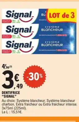 E.Leclerc Express SIGNAL Dentifrice offre