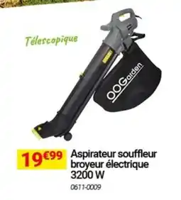 Oogarden Aspirateur souffleur broyeur électrique 3200W offre