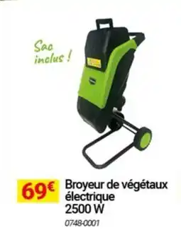 Oogarden Broyeur de végétaux électrique 2500 W offre
