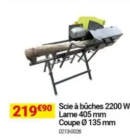 Oogarden Scie à bûches 2200 W Lame 405 mm Coupe 135 mm offre