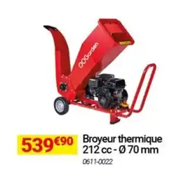 Oogarden Broyeur thermique 212 cc-70 mm offre