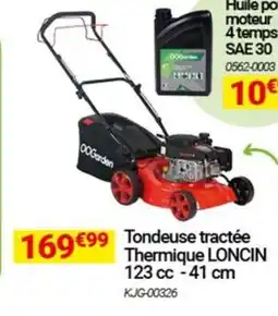 Oogarden LONCIN Tondeuse tractée Thermique 123 cc offre