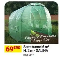 Oogarden GALINA Serre tunnel offre