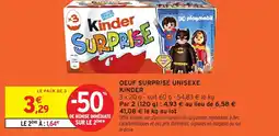 Intermarché Oeuf surprise unisexe kinder offre