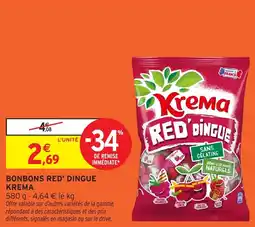 Intermarché Bonbons red' dingue krema offre