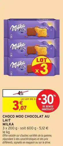 Intermarché Choco moo chocolat au lait milka offre