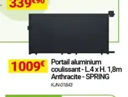 Oogarden SPRING Portail aluminium coulissant- Anthracite offre