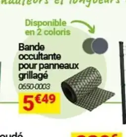 Oogarden Bande occultante pour panneaux grillagé offre
