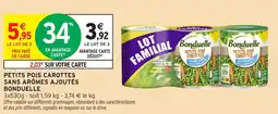 Intermarché Petits pois carottes sans arômes ajoutés bonduelle offre