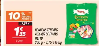 Netto NETTO Bonbons tendres aux jus de fruits offre