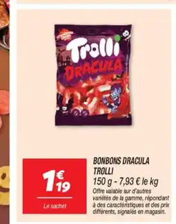 Netto TROLLI Bonbons dracula offre