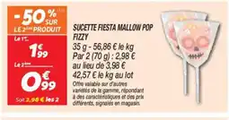 Netto FIZZY Sucette fiesta mallow pop offre