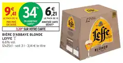 Intermarché Bière d'abbaye blonde leffe offre