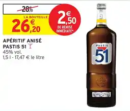 Intermarché Apéritif anisé pastis 51 offre