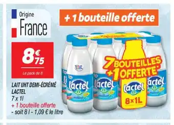 Netto LACTEL Lait uht demi-écrémé offre
