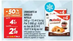 Netto NUTELLA Croissants x4 surgelés offre