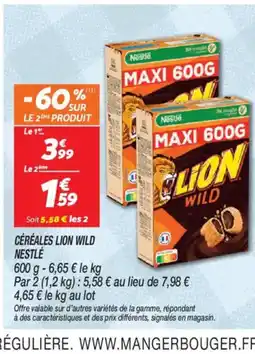 Netto NESTLÉ Céréales lion wild offre